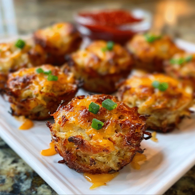 Irresistible Hash Brown Sausage Bites Recipe for Snacking - SugarSpooned