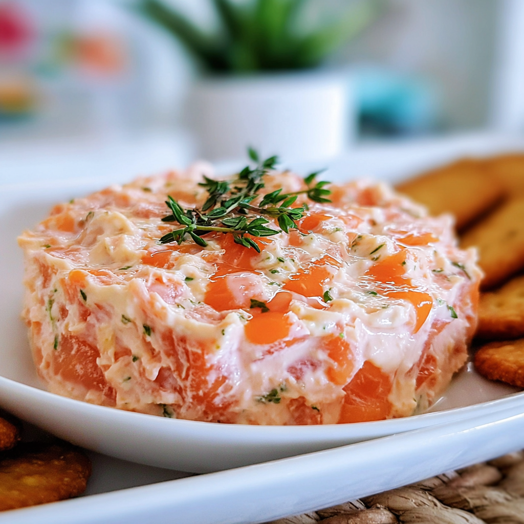 Recipe preparation for Irresistible Smoked Salmon Spread Recipe 