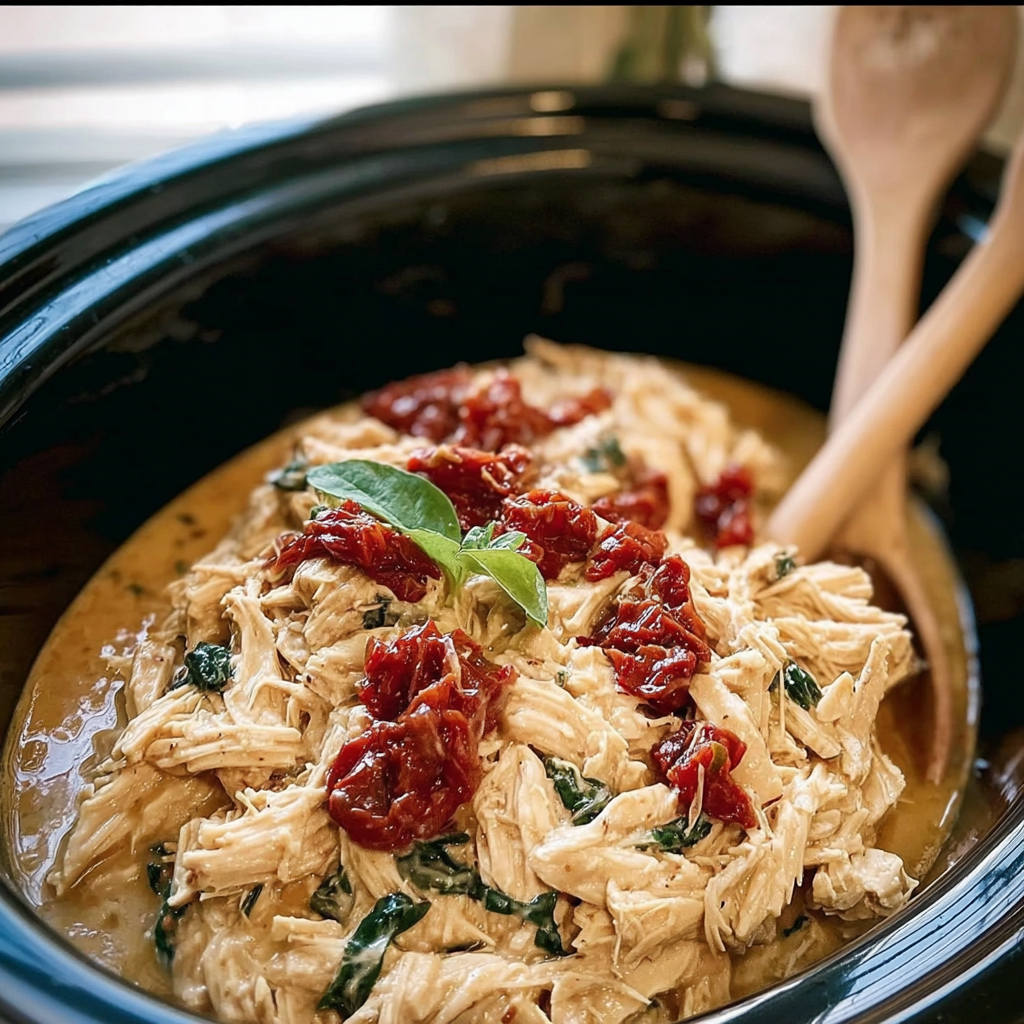Recipe preparation for Classic Crockpot Tuscan