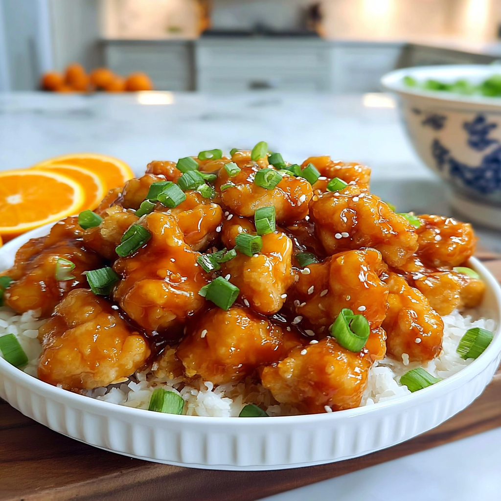 Recipe preparation for Irresistible Chinese Orange Chicken