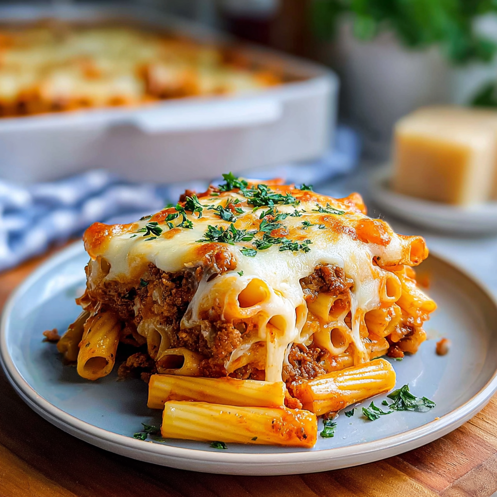 Recipe preparation for Irresistible Baked Ziti Recipe for Cozy 