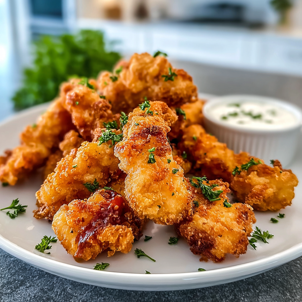 Recipe preparation for Crispy Chicken Fingers Recipe 