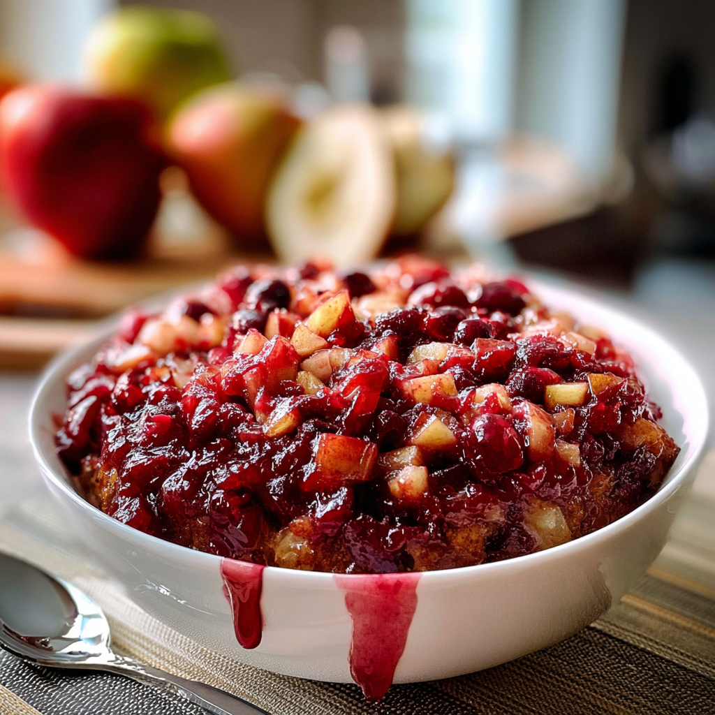 Recipe preparation for Exciting Crunchy Apple Cranberry 