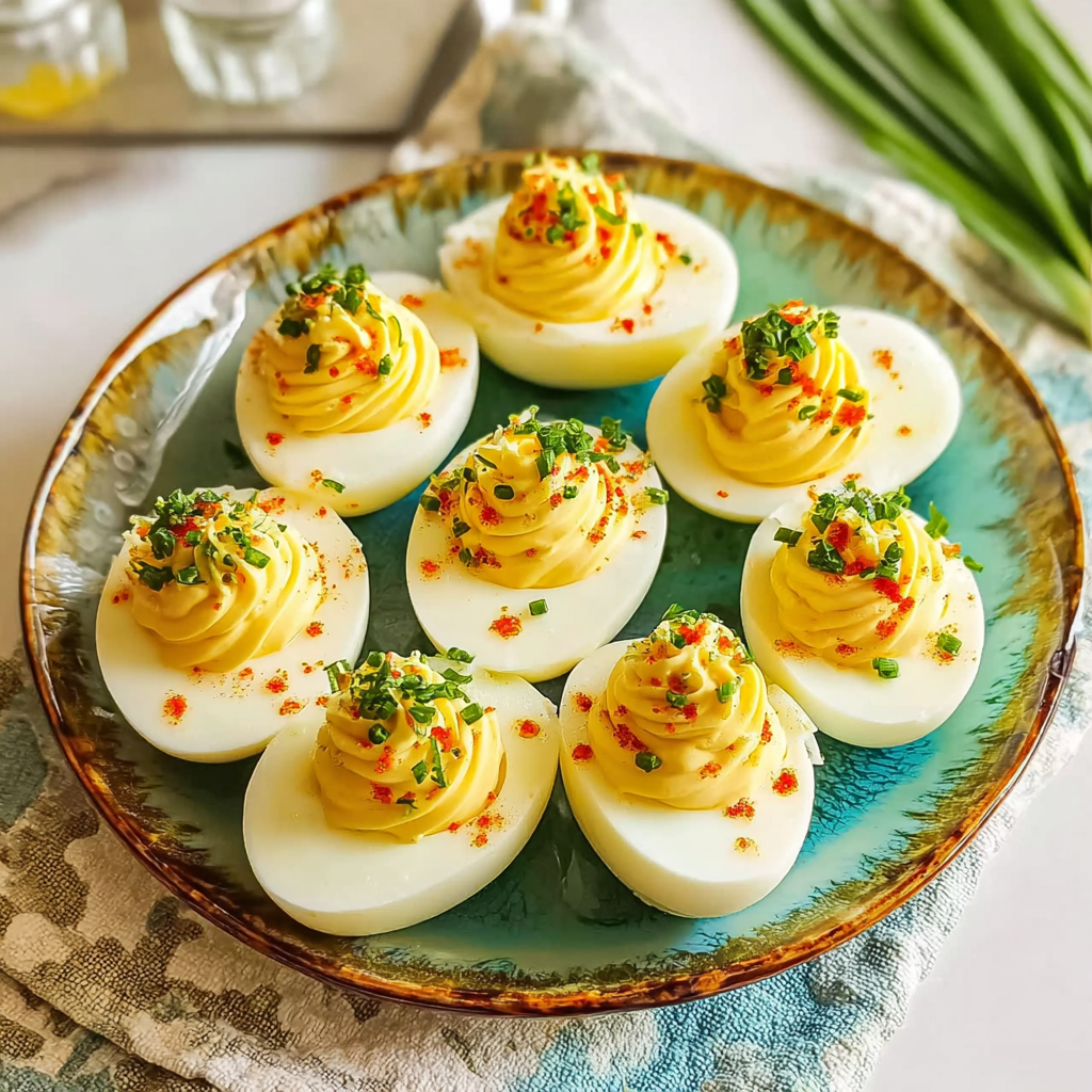 Recipe preparation for Church Lady Deviled Eggs Recipe 