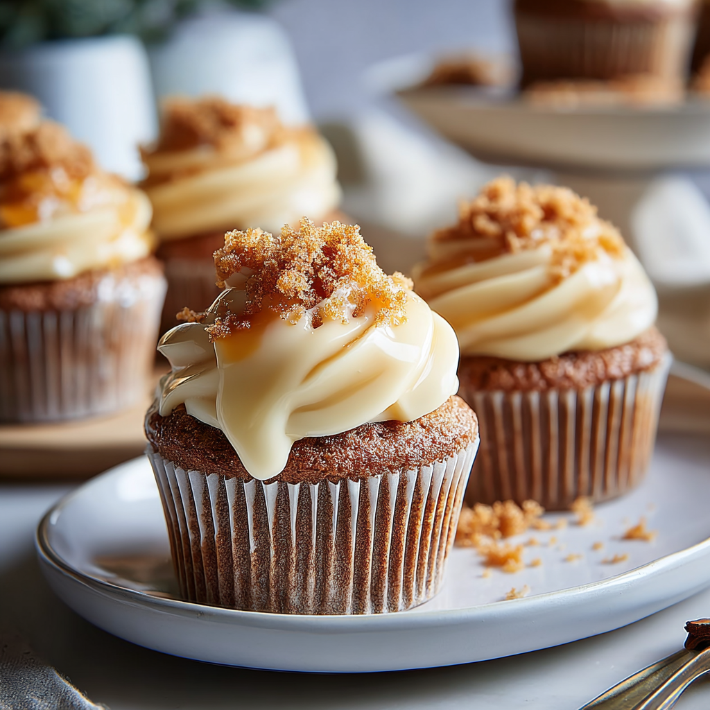 Recipe preparation for Spiced Gin Extract Gingerbread Cupcakes Recipe