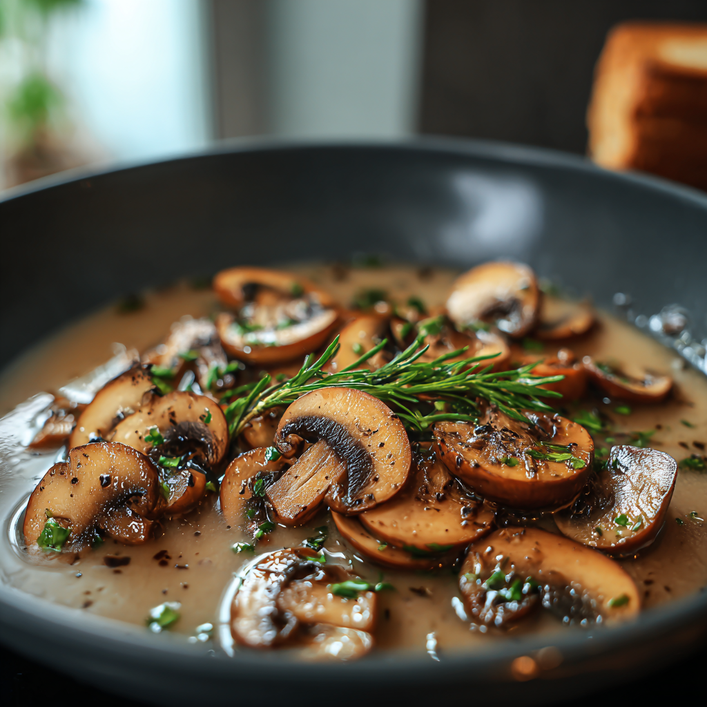 Recipe preparation for Cozy Hungarian Mushroom Soup Recipe