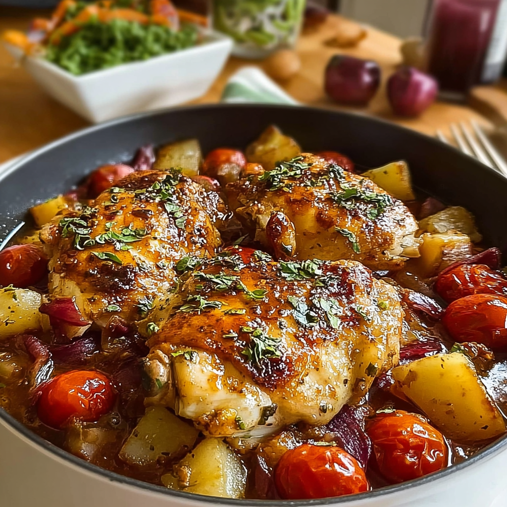 Recipe preparation for Delicious Mediterranean Chicken Dinner Recipe 