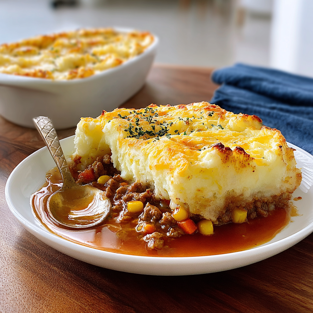 Recipe preparation for Cozy Turkey Shepherd Pie: A Comforting Family Favorite