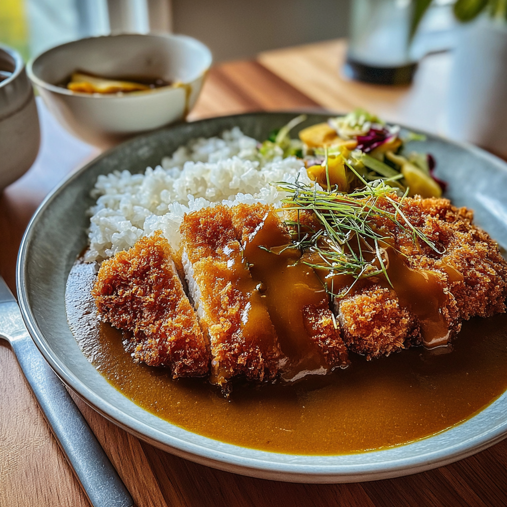 Recipe preparation for Crispy Japanese Katsu Curry