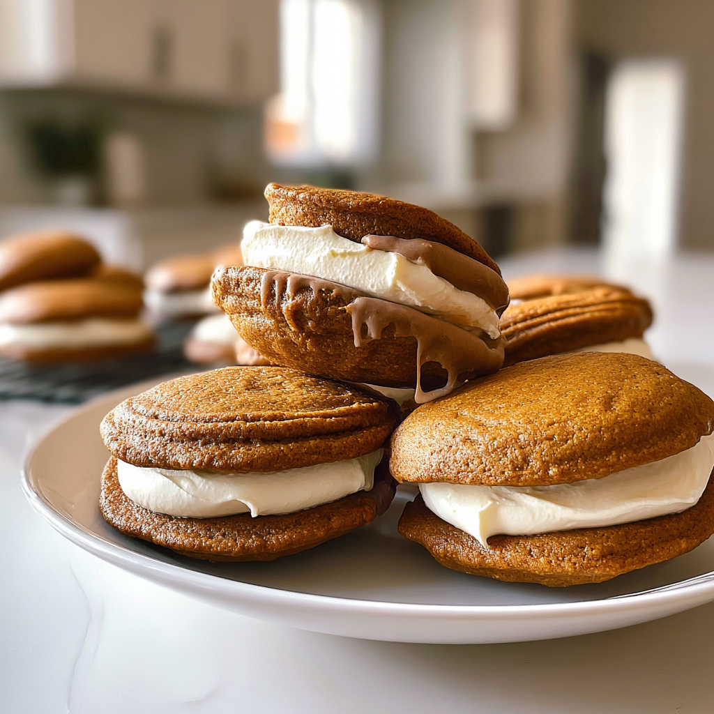 Recipe preparation for Friendsgiving Dessert: Pumpkin Whoopie Pies