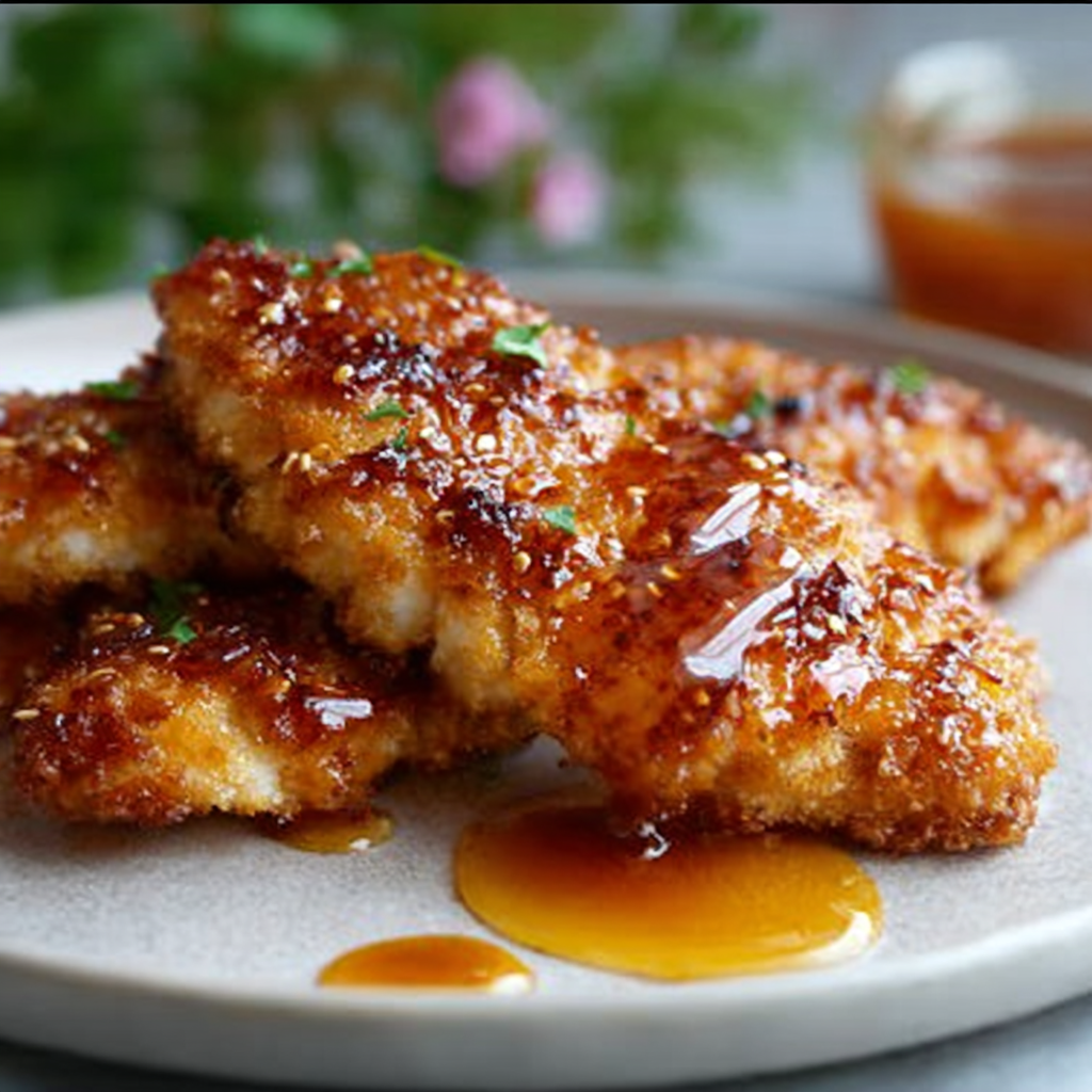 Recipe preparation for Crispy Baked Hot Honey Chicken
