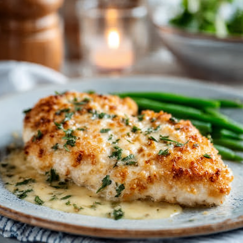 Recipe preparation for Creamy Garlic Parmesan Chicken