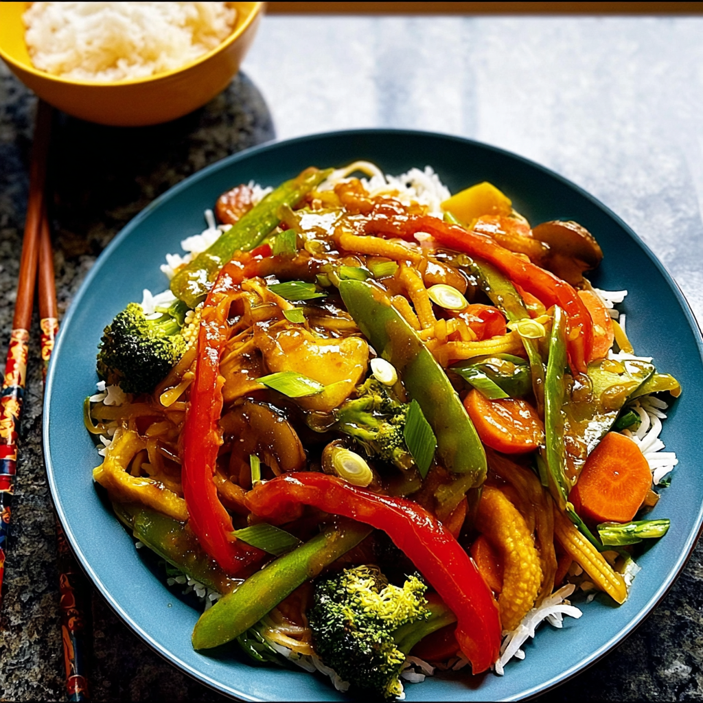 Recipe preparation for Vegetable Stir Fry
