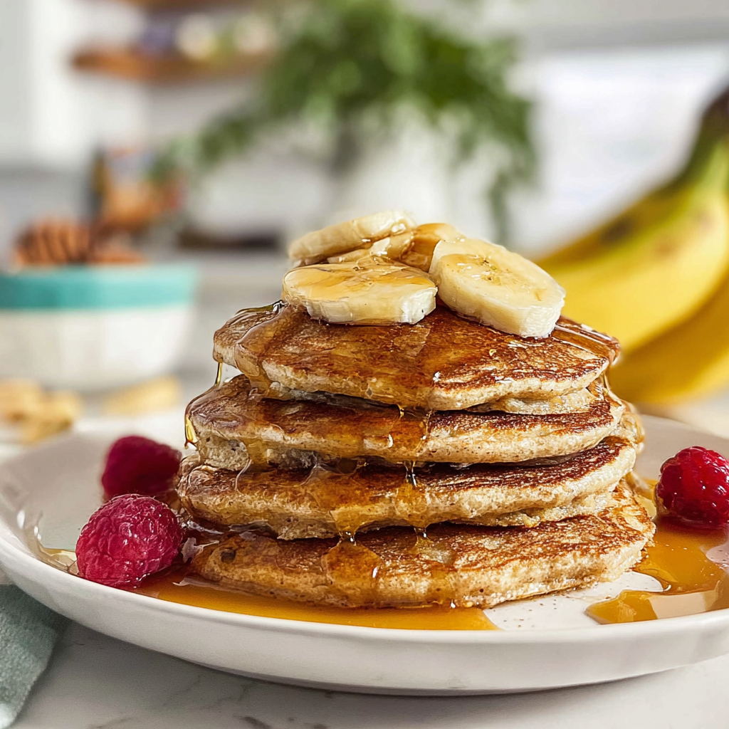 Recipe preparation for Easy 3-Ingredient Banana Pancakes 