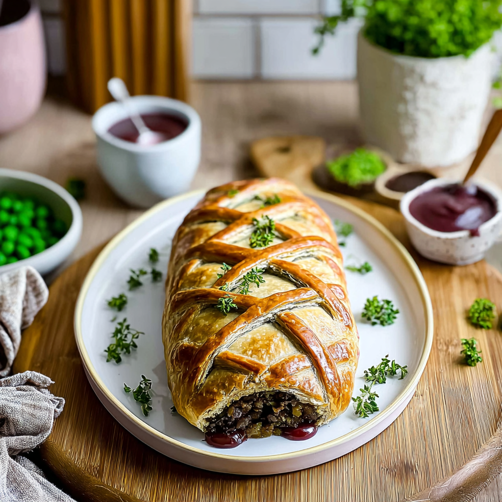 Recipe preparation for The Ultimate Vegan Wellington