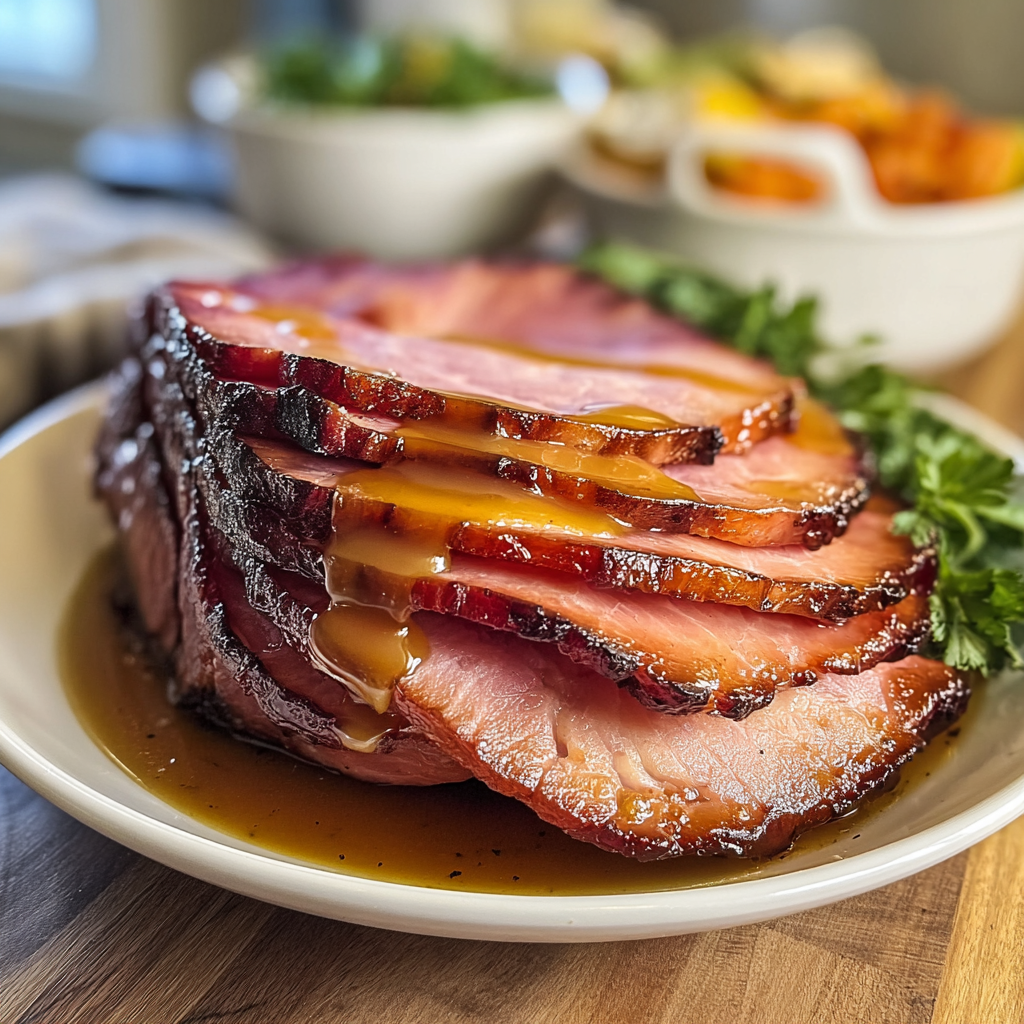 Recipe preparation for Amazing Slow Cooker Ham for an Incredible Dinner 