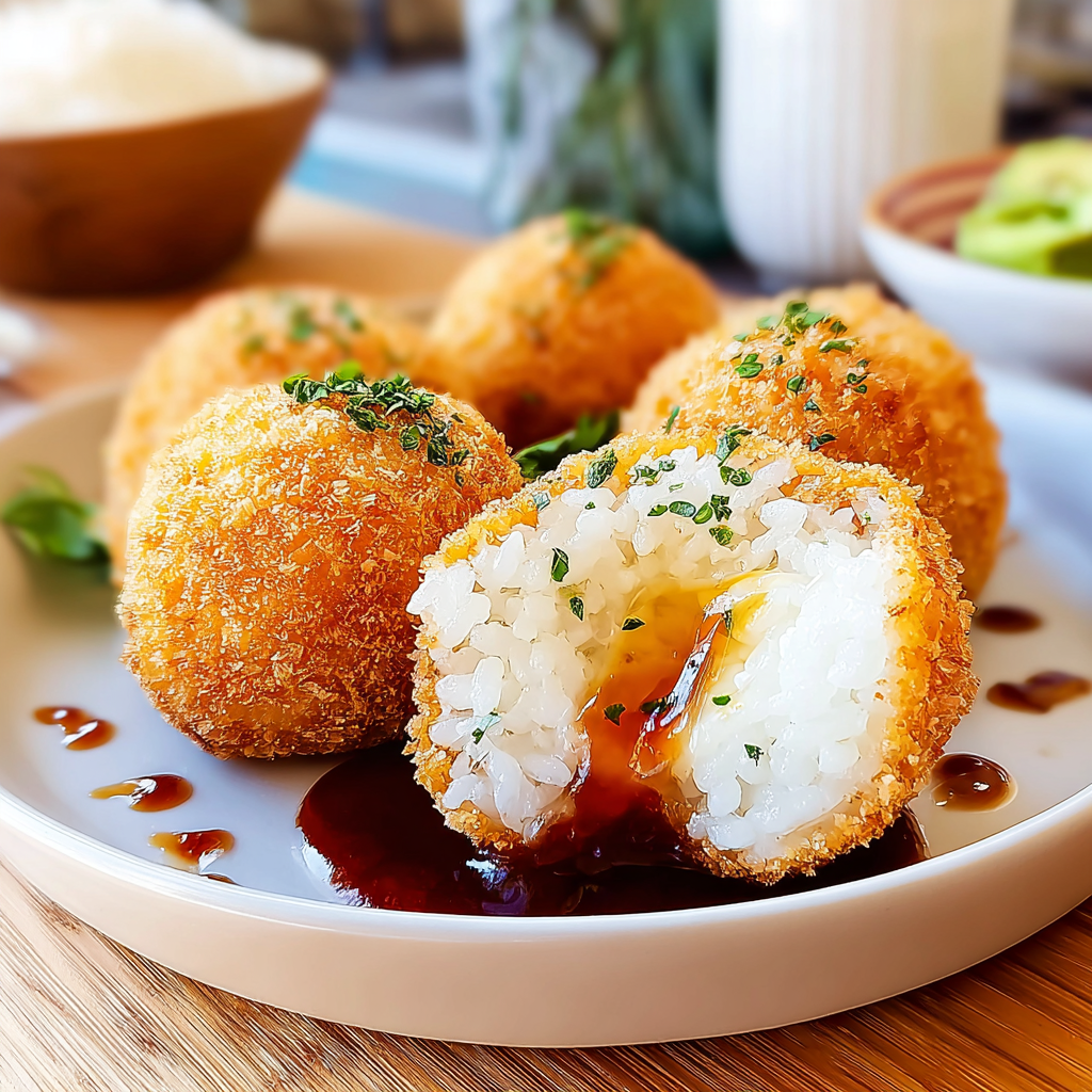 Recipe preparation for Amazing Rice Ball Recipe for Delicious Comfort Food Bliss