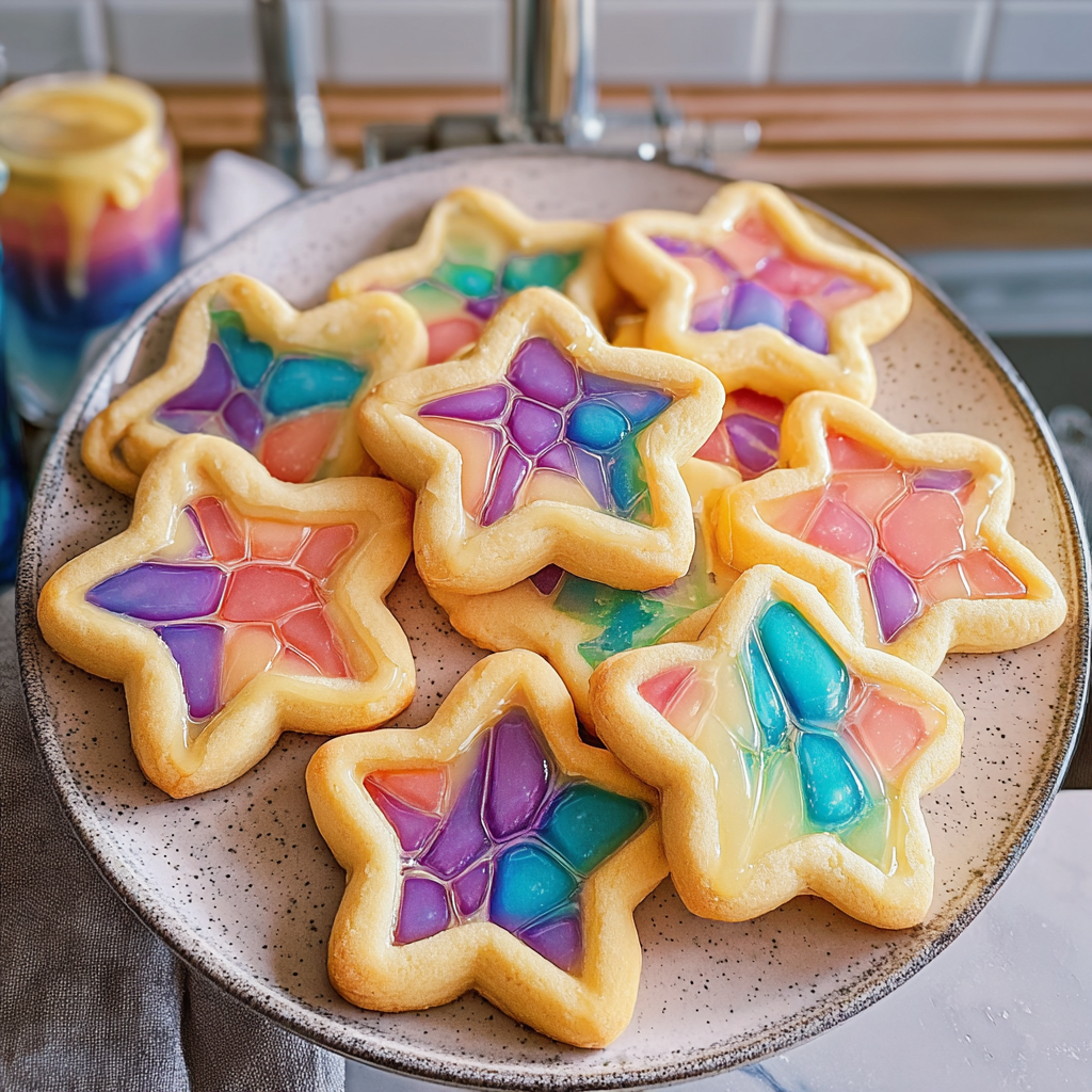 Recipe preparation for Stained Glass Window Cookies