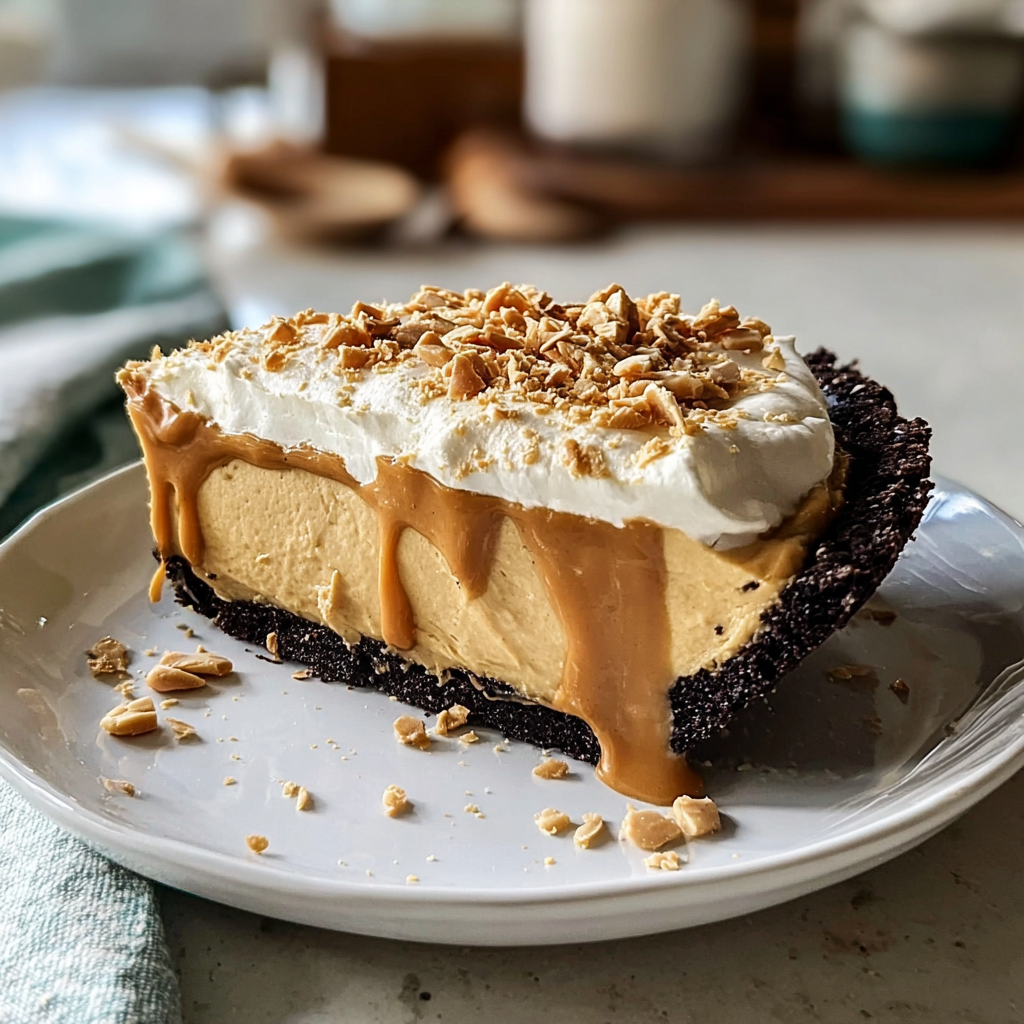 Recipe preparation for Unbelievable Peanut Butter Pie: A Creamy 