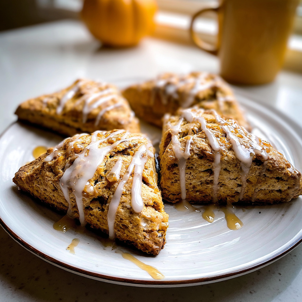 Recipe preparation for Irresistible Thanksgiving Dessert: Maple Pumpkin Scones