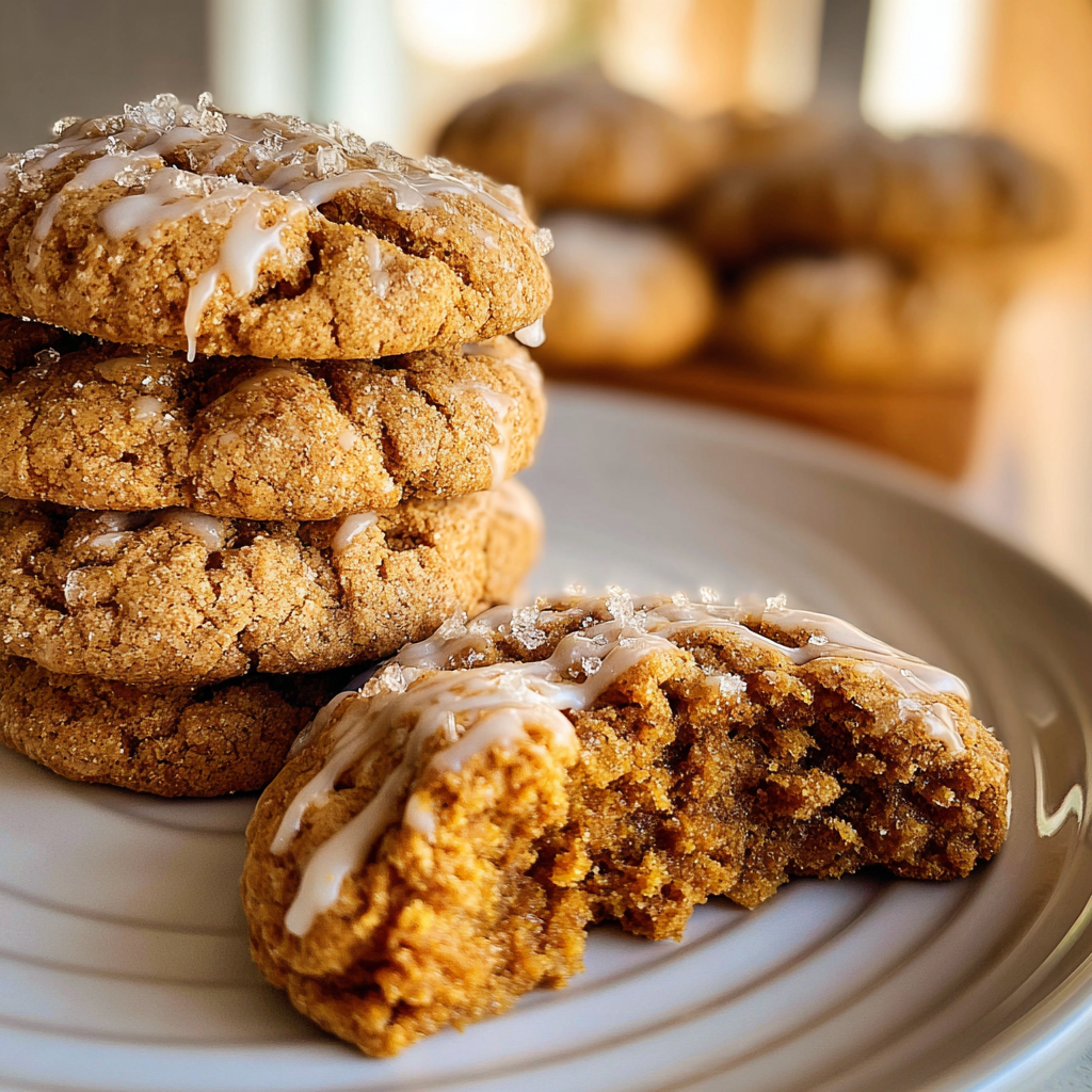 Recipe preparation for Delicious Pumpkin Coffee Cake Cookies 