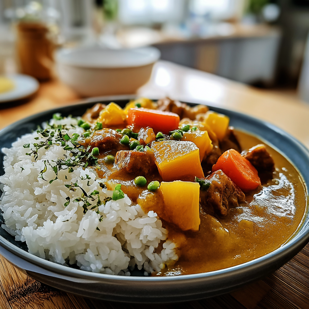 Recipe preparation for Irresistible Vegan Japanese Curry Rice Recipe 