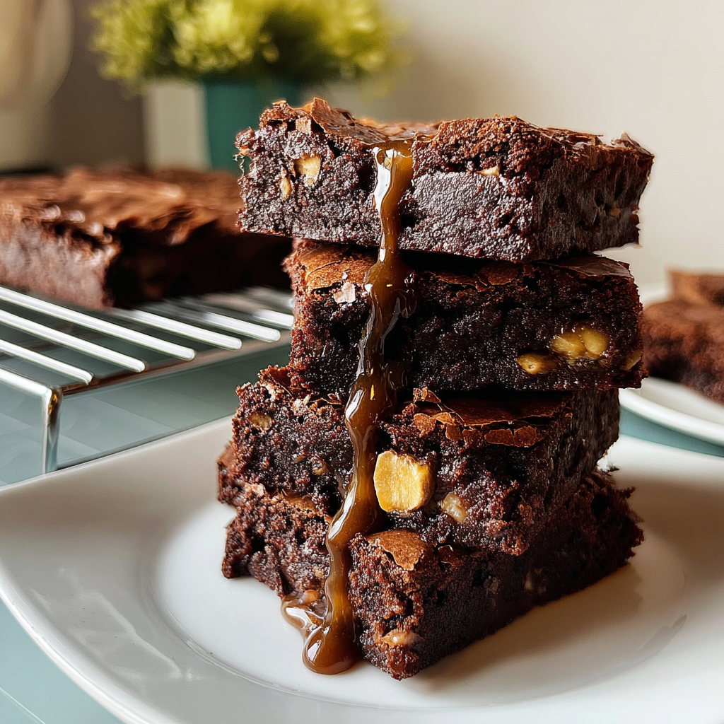 Recipe preparation for Indulge in Decadent Chestnut Chocolate Brownies 