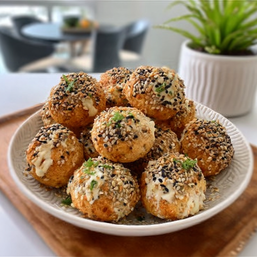 Recipe preparation for High-Protein Bagel Bites