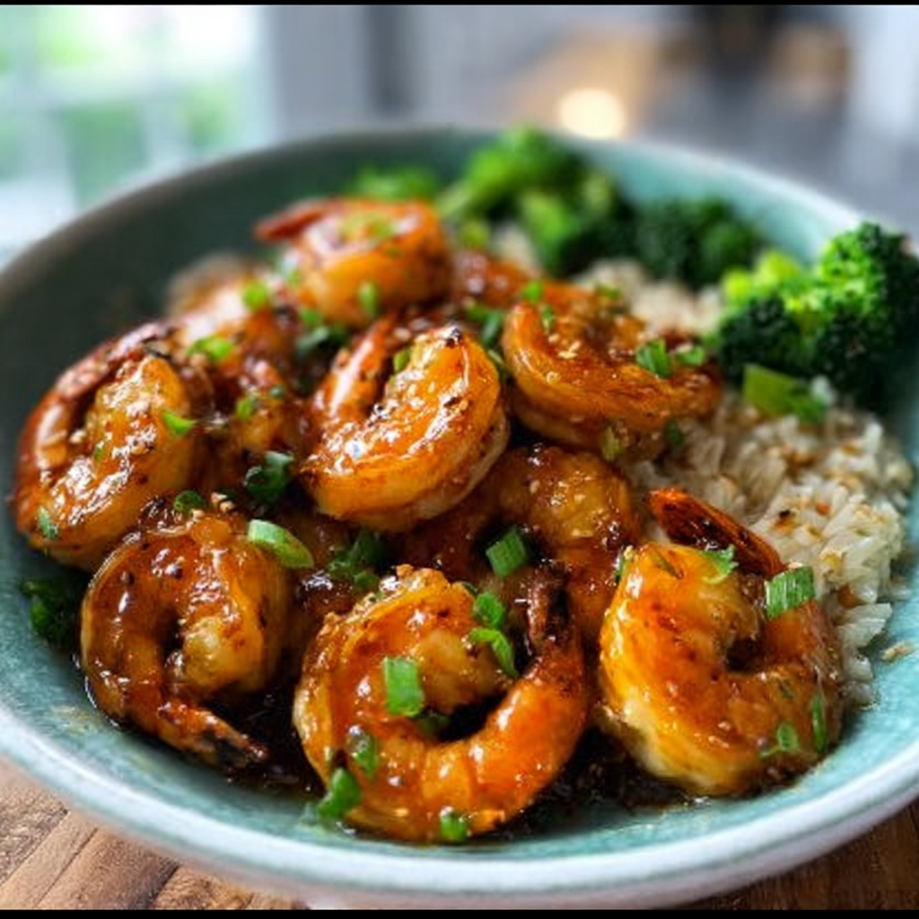 Recipe preparation for High-Protein Honey Garlic Shrimp