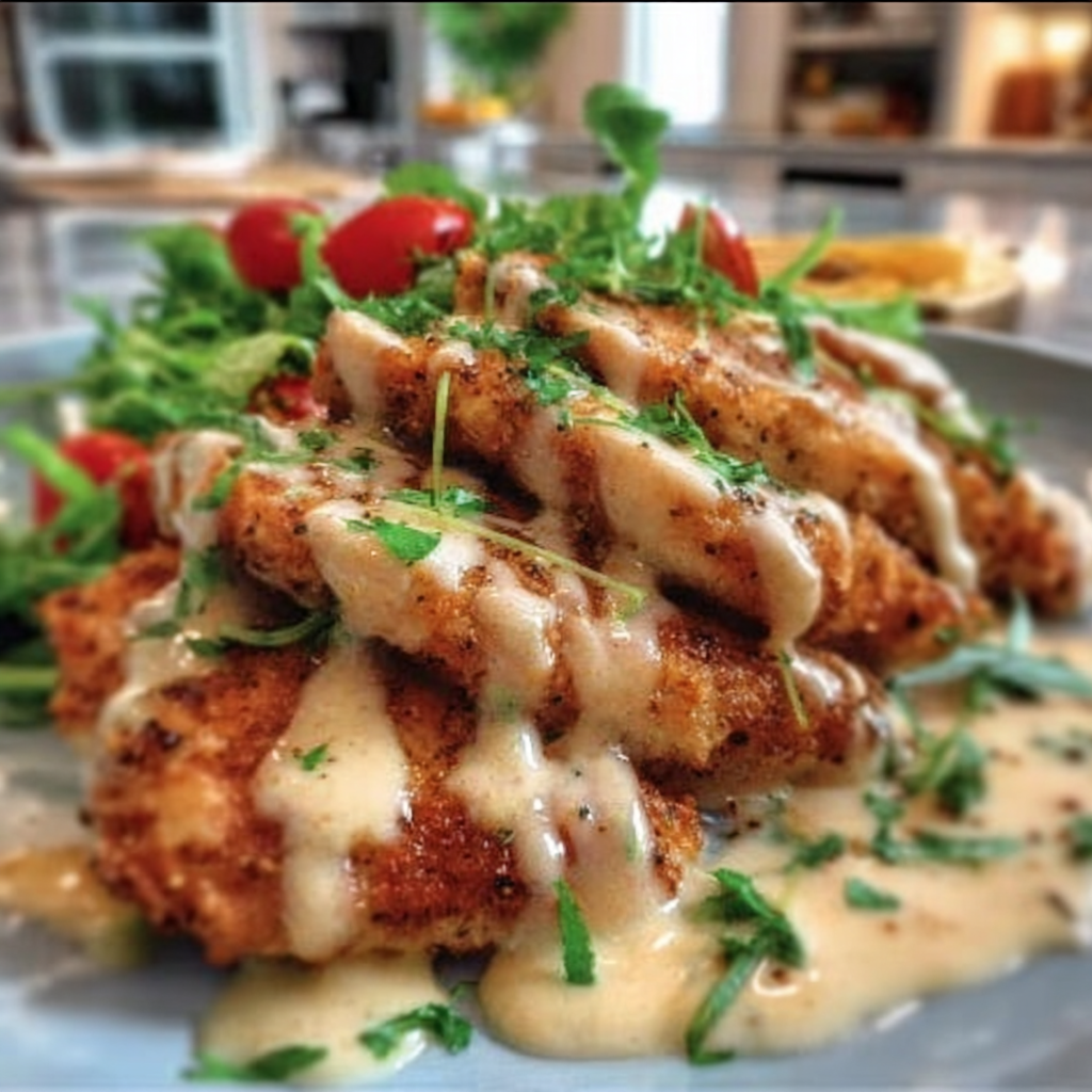 Recipe preparation for Melt-In-Your-Mouth Caesar Chicken