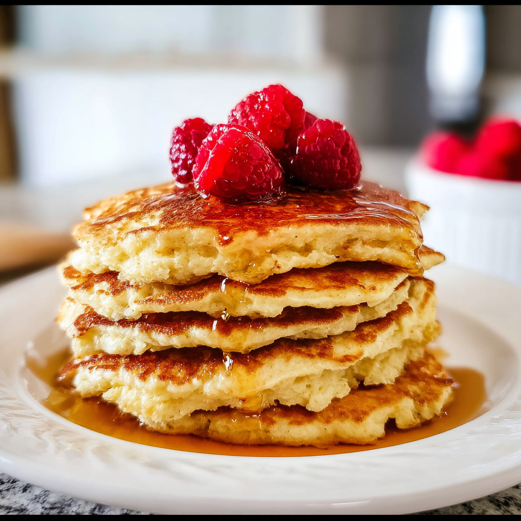 Recipe preparation for Delicious Flourless Cottage Cheese Pancakes
